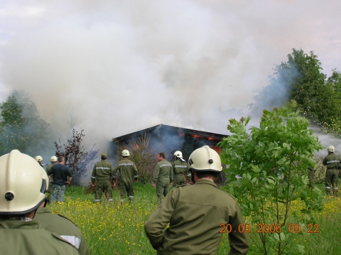 Brand Gartenhaus / Magetsham